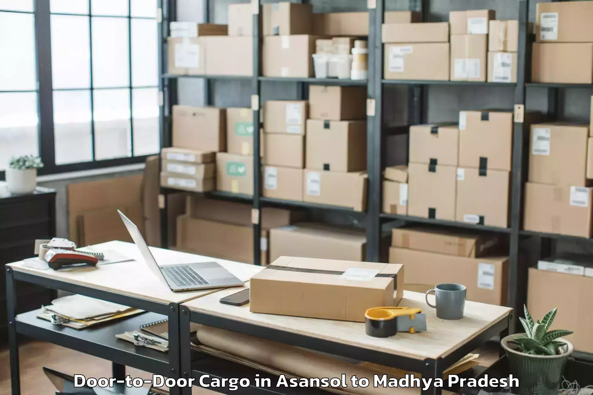 Book Asansol to Mandla Door To Door Cargo Online